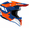 Casca Airoh Wraap Vision Orange Blue Gloss