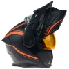 Casca snow AMOQ Ballastic Flip Up Viziera Incalzita Black Orange