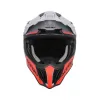 Casca Acerbis Airstrike-X Grey Red