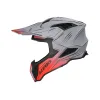 Casca Acerbis Airstrike-X Grey Red