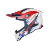 Casca Acerbis Airstrike-X White Blue Red
