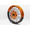 Set roti supermoto KTM 17X3.5 17X5 Orange Black XMoto