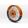Set roti supermoto KTM 17X3.5 17X5 Orange Black XMoto