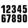 Race number Blackbird negru 13x7 cm