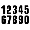 Race number Blackbird negru 13x7 cm