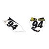 Race number Blackbird negru 13x7 cm