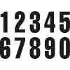 Startnumbers KTM Black
