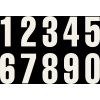Startnumbers KTM Black