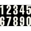 Startnumbers KTM Black