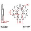 Pinion fata KTM EXC/SX RK