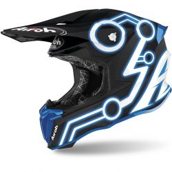 Casca Airoh Twist 2.0 Neon Blue Matt