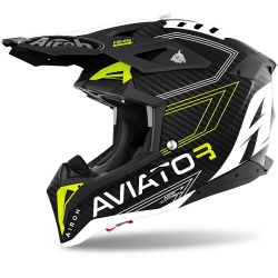 Casca Airoh Aviator 3 Primal Yellow Matt