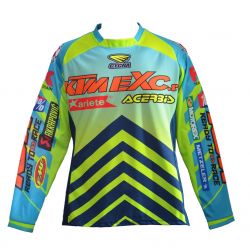 Tricou copii KTMEXC.RO Light Blue Lime