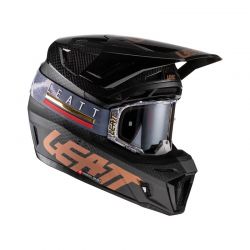 Casca+Ochelari Leatt 9.5 Carbon Black