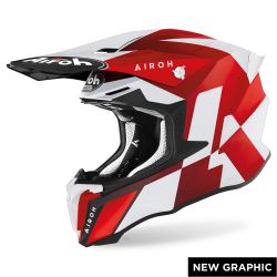 Casca Airoh Twist 2.0 Lift Red Matt