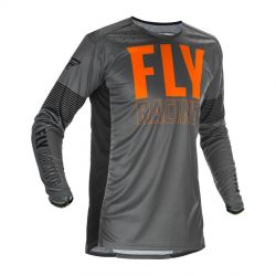 Tricou Fly Racing Lite Grey Orange
