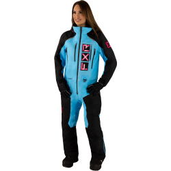 Combinezon dama snow FXR Recruit FAST Black Sky Blue insulated 23