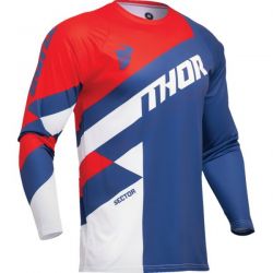 Tricou copii Thor Sector Checker Navy Red