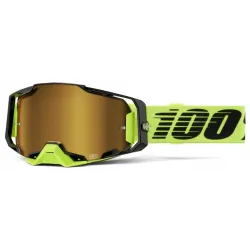 Ochelari 100% Armega Neon Yellow Mirror Gold