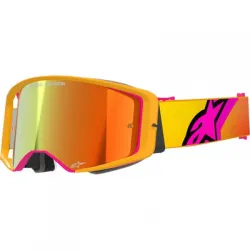 Ochelari Alpinestars Supertech Corp Yellow Pink Mirror Red