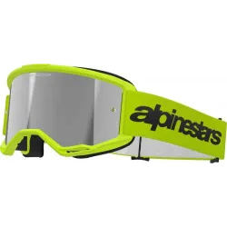 Ochelari Alpinestars Vision 3 Wordmark Yellow Fluo Mirror Silver