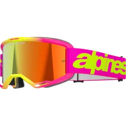 Ochelari Alpinestars Vision 5 Wordmark Pink Yellow Mirror Red