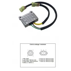 Regulator tensiune KTM/Husq 125/500 17-23 DZE 7961103000