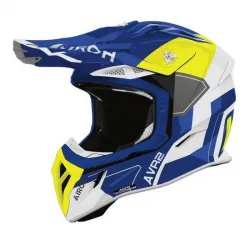 Casca Airoh Aviator Ace 2 Shield Blue/Yellow Gloss