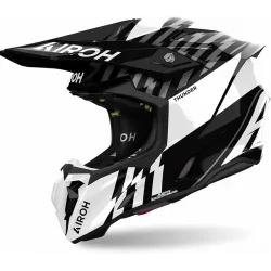 Casca Airoh Twist 3 Thunder Black White