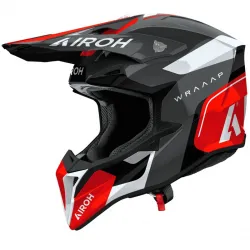 Casca Airoh Wraap Conquer Red Gloss