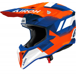 Casca Airoh Wraap Vision Orange Blue Gloss