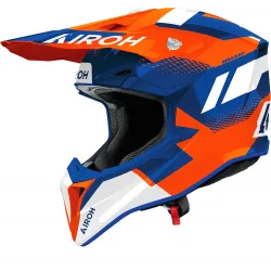 Casca Airoh Wraap Vision Orange Blue Gloss