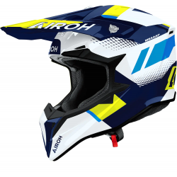 Casca Airoh Wraap Vision Yellow Blue Gloss