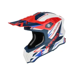 Casca Acerbis Airstrike-X White Blue Red