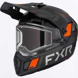Casca snow FXR Clutch X 26 Viziera Incalzita Black Orange