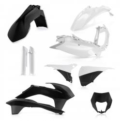 Kit complet plastice KTM 125/500 14-15 Acerbis Black White
