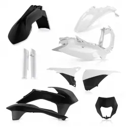 Kit complet plastice KTM 125/500 14-15 Acerbis Black White