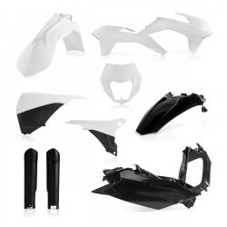 Kit complet plastice KTM 125/500 14-15 Acerbis White Black