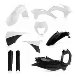 Kit complet plastice KTM 125/500 14-15 Acerbis White Black