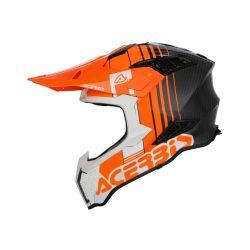 Casca carbon Acerbis Airstrike Orange White