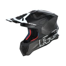 Casca carbon Acerbis Airstrike Black White