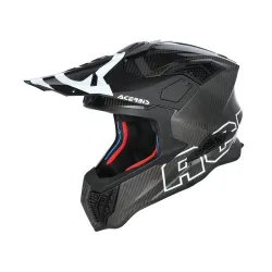 Casca carbon Acerbis Airstrike Black White