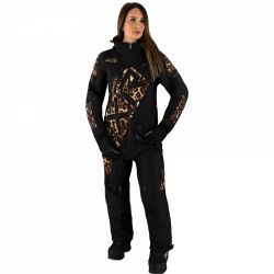 Combinezon dama snow FXR W CX Lite Monosuit Black/Cheetah
