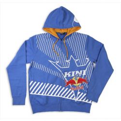 Hanorac Kini Red Bull Pinstripe Zip Hoodie Classic Blue