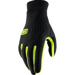 Manusi 100% Brisker Xtreme Black Yellow Fluo