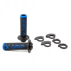Mansoane decupate lock-on 2T/4T X-GRIP Black Blue