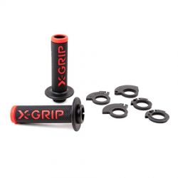 Mansoane decupate lock-on 2T/4T X-GRIP Black Red