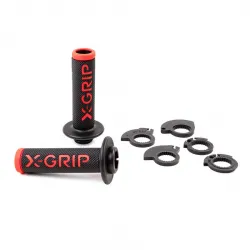 Mansoane decupate lock-on 2T/4T X-GRIP Black Red