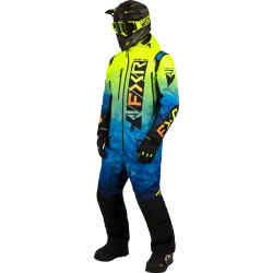Combinezon snowmobil FXR Helium Lite Blue Hivis Fade Inferno 23