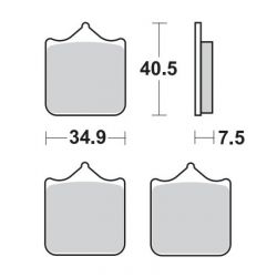 Placute frana fata KTM 690/990 SMC/Duke 04-14 Moto-Master